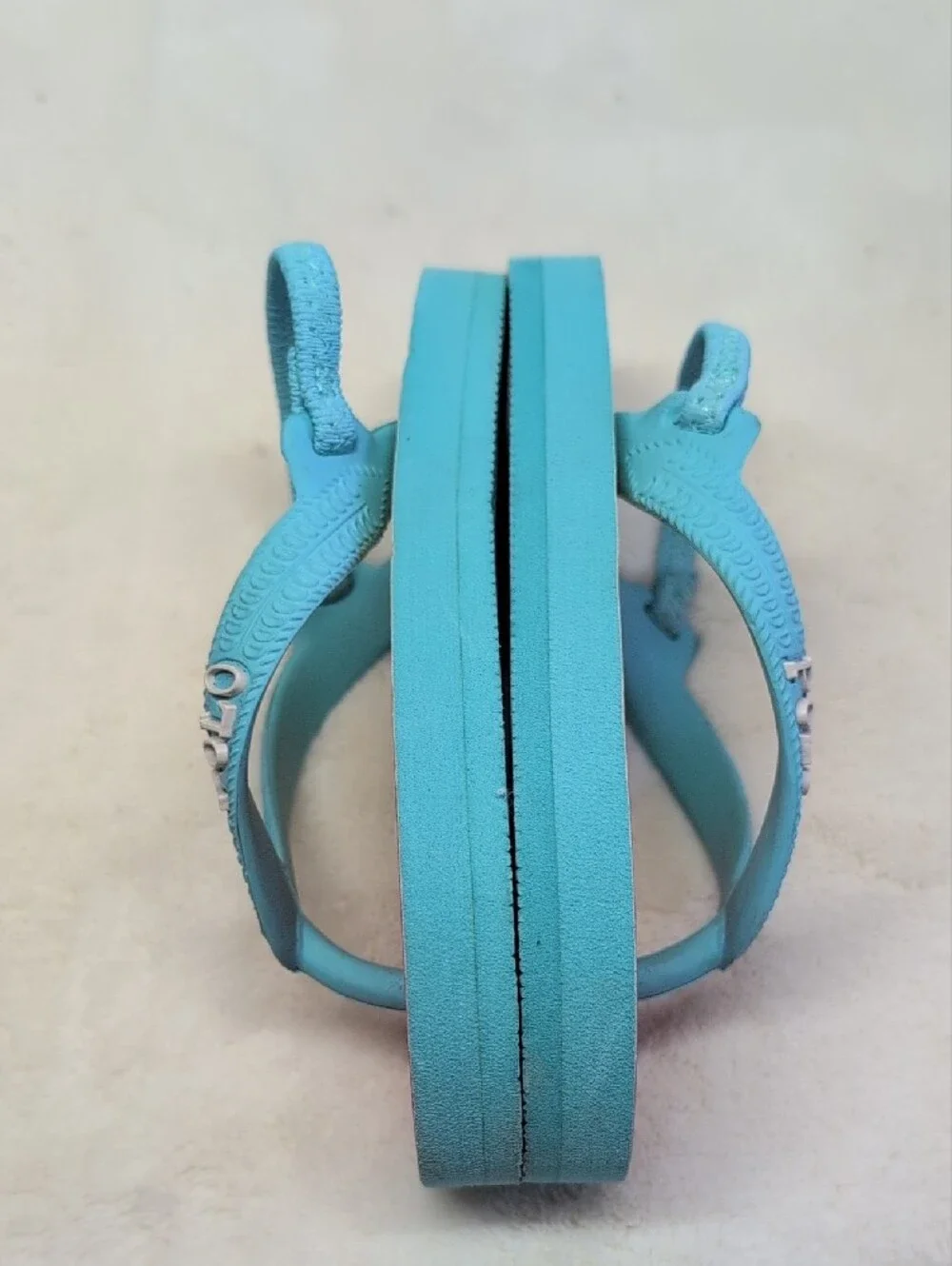 Polo by Ralph Lauren Kids Aqua Strap Gradient Pink-Blue Flip-Flops